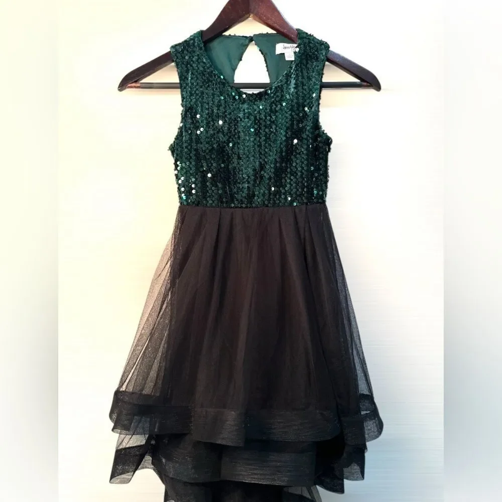 Speechless Kids Green Sequin Dress